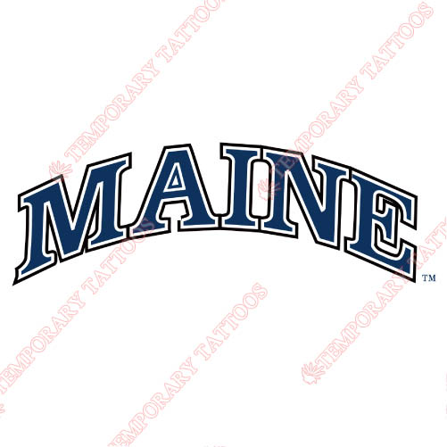 Maine Black Bears Customize Temporary Tattoos Stickers NO.4940